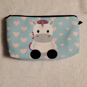 Unicorn make-up bag padded NEW